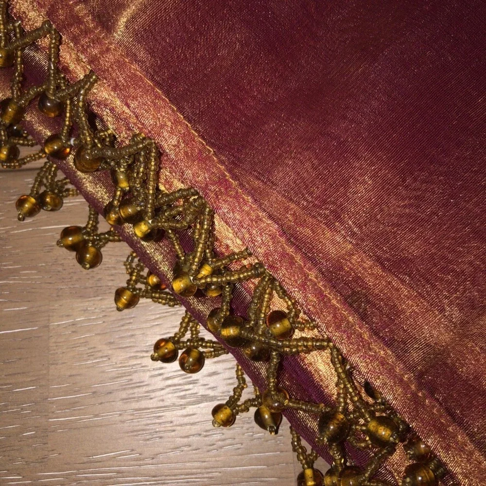 Autumn Organza Tablecloth Topper 38